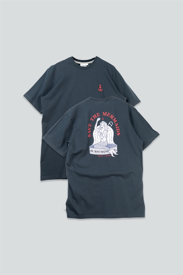 Lakor Save The Mermaids Back T-shirt - Blueberry